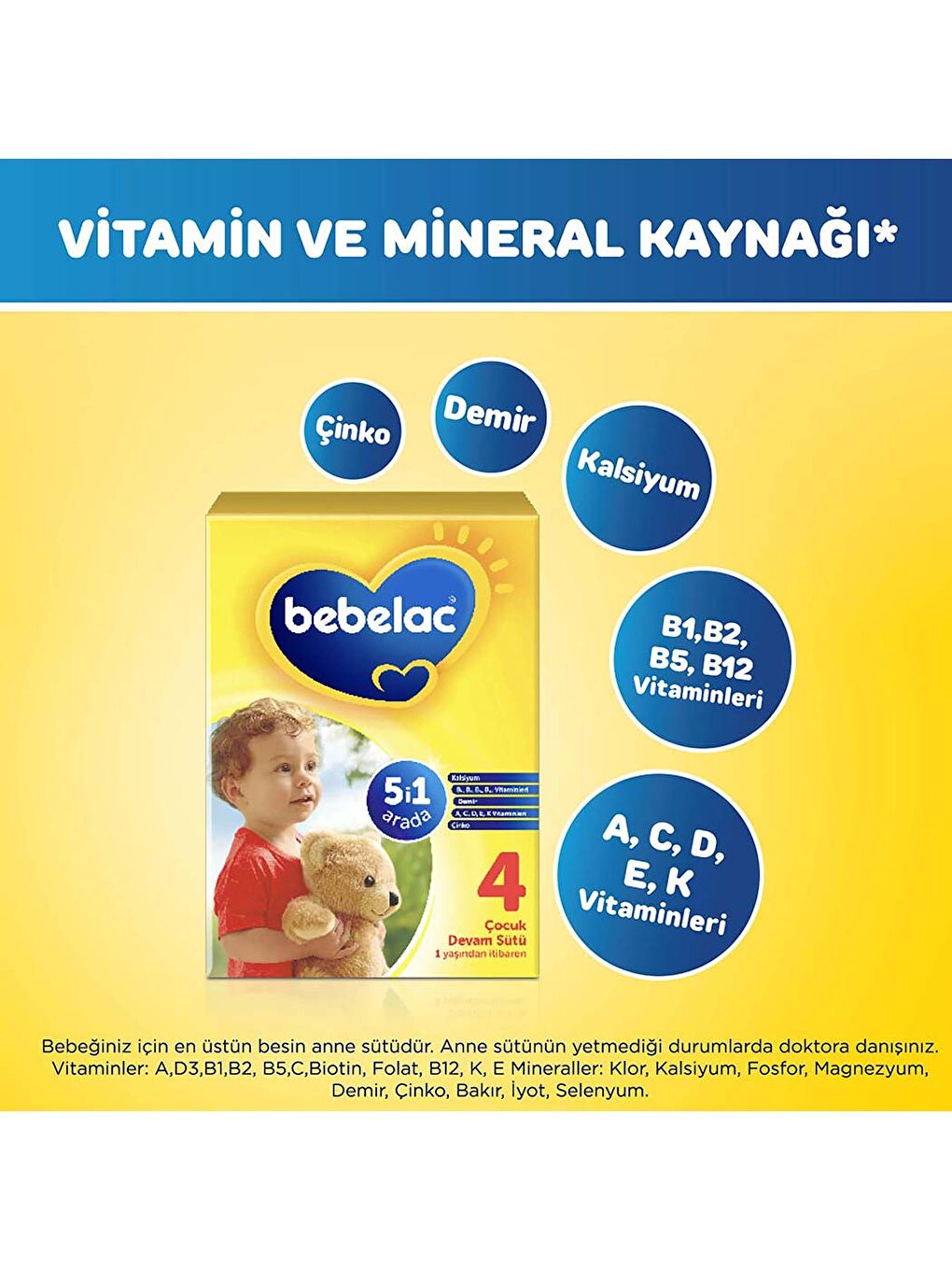 4 Çocuk Devam Sütü 1 Yaş+ 800 Gr-3