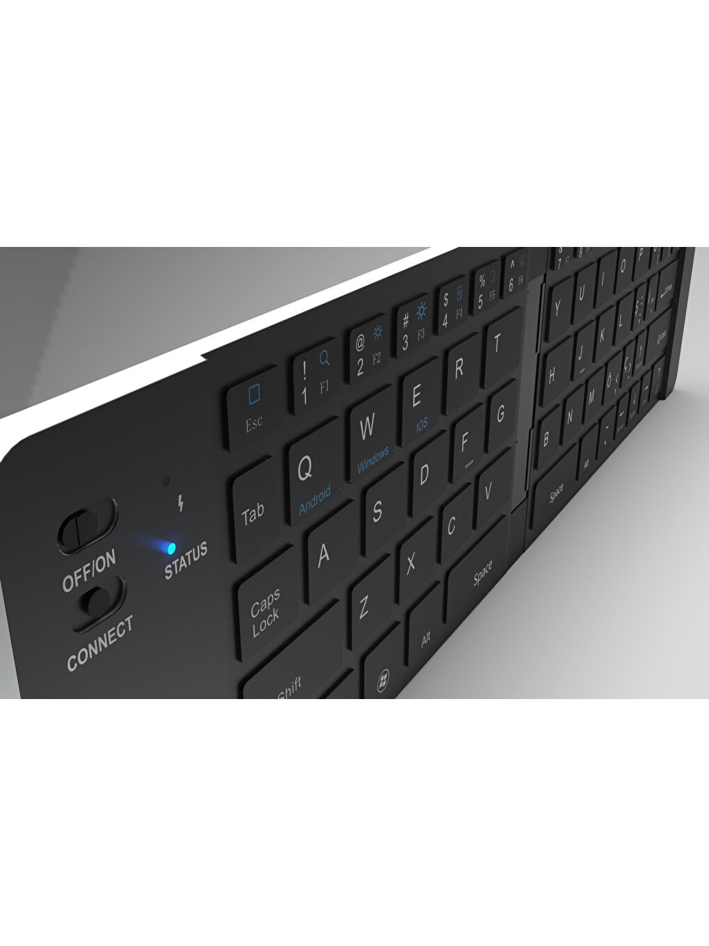 Ibk-579bt Katlanabilir Şarjlı Bluetooth Klavye Windows+ios+android+tablet+telefon-2