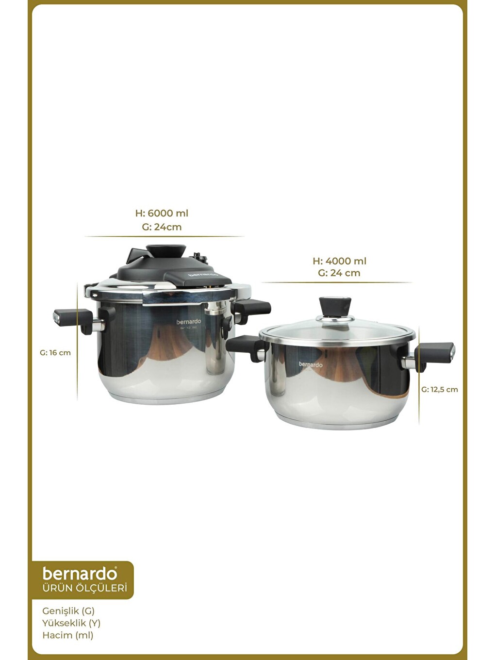 Gri Smart Cook 2'li 4-6l İndüksiyon Tabanlı Düdüklü Tencere Seti Siyah-1