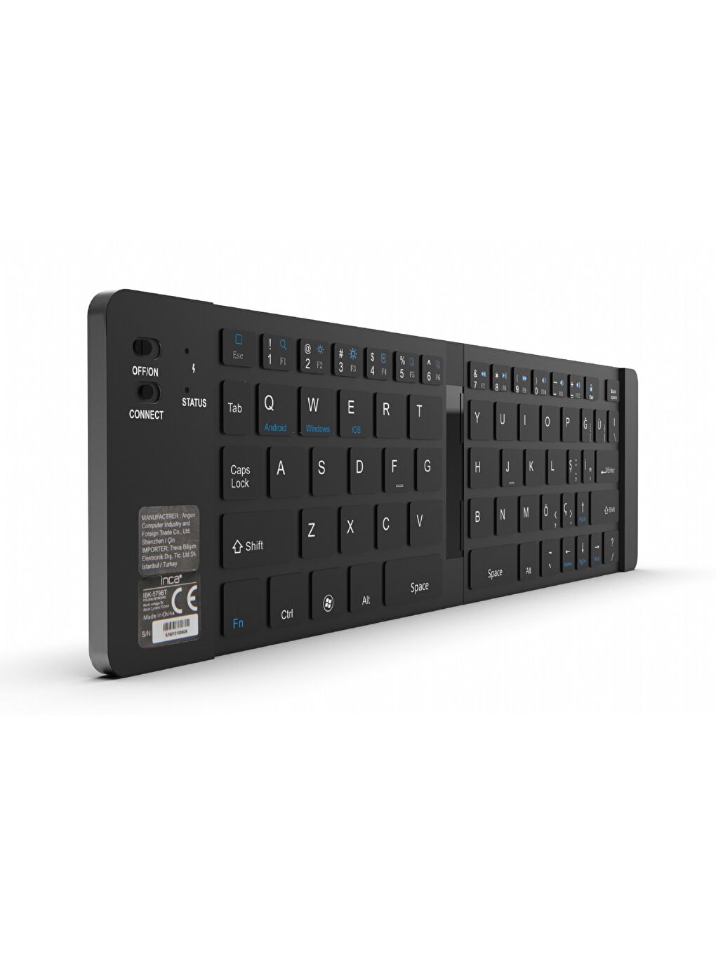 Ibk-579bt Katlanabilir Şarjlı Bluetooth Klavye Windows+ios+android+tablet+telefon-5