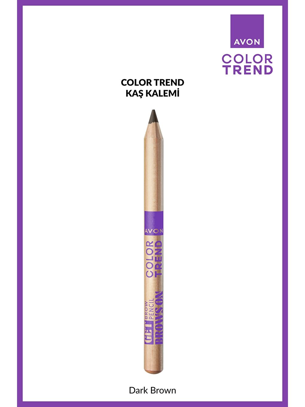 Color Trend Kaş Kalemi - Dark Brown-1