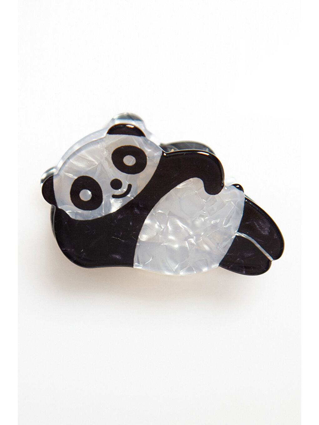 Siyah Panda Figürlü Kemik Mandal Toka-3