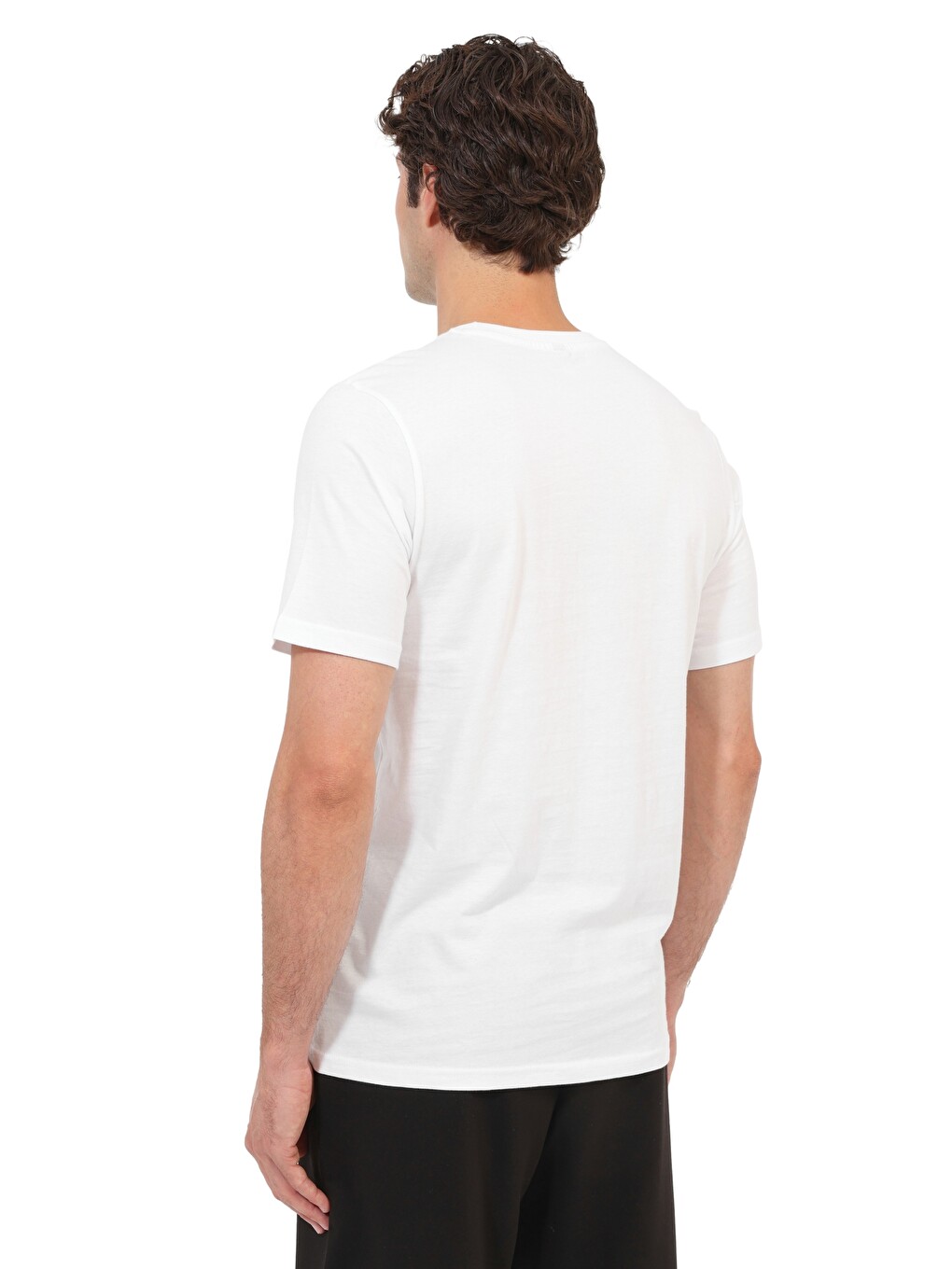 Kısa Kol T-shirt Erkek Beyaz Ml Future 11kms03-1
