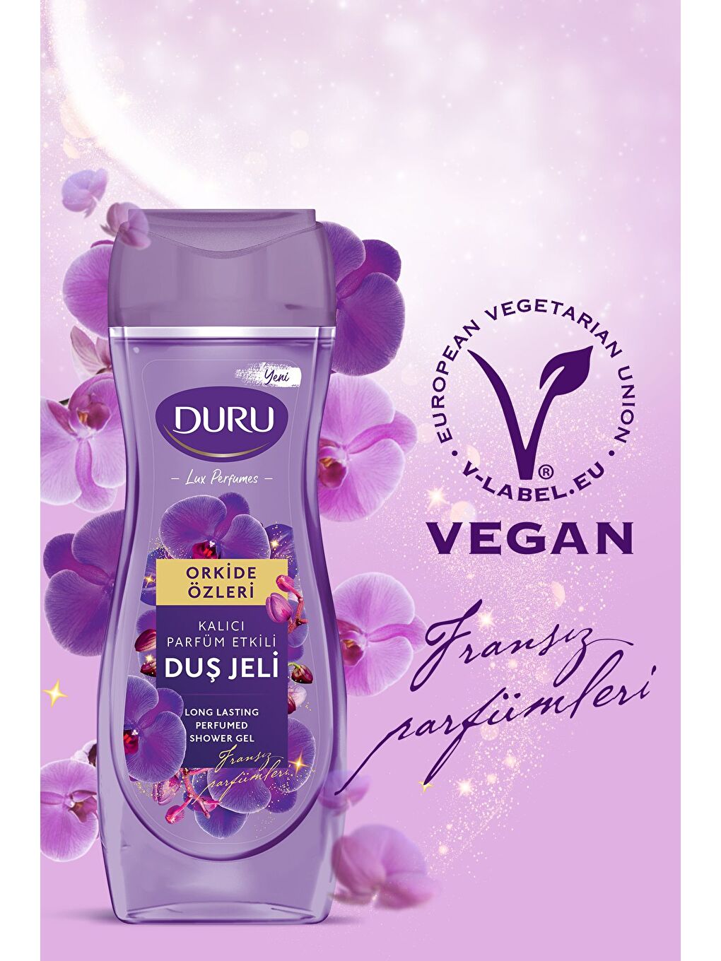 Duru Beyaz Perfume Orkide Duş Jeli 3x450ml - 3