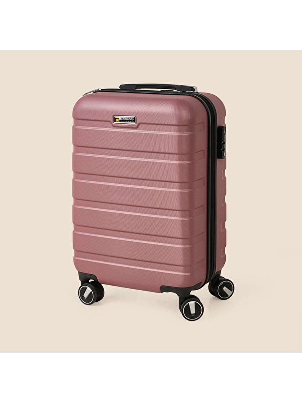 Pembe Titan Kabin Boy ABS Valiz - Gülkurusu - 57x37x23 cm-4