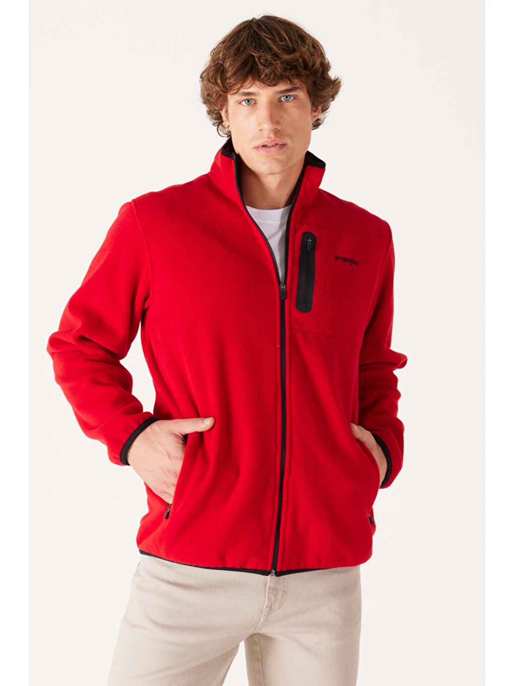 Kırmızı Regular Fit Normal Kesim Polar-1