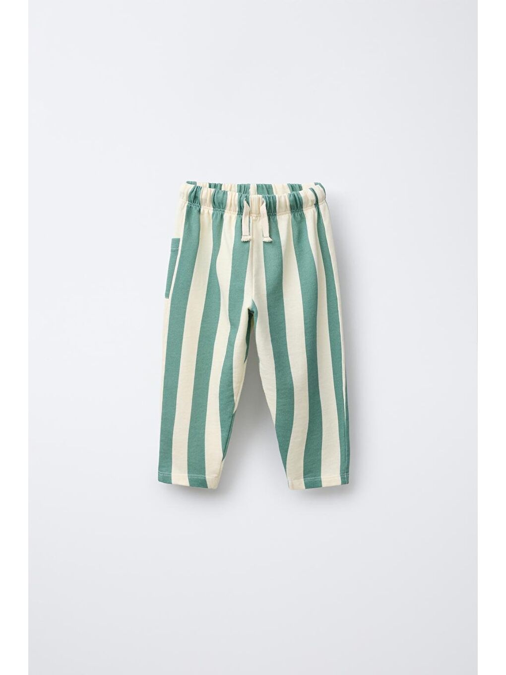 Erkek Çocuk Pamuklu Yeşil Timsah Baskılı T-Shirt Ve Çizgili Eşofman Takım-2