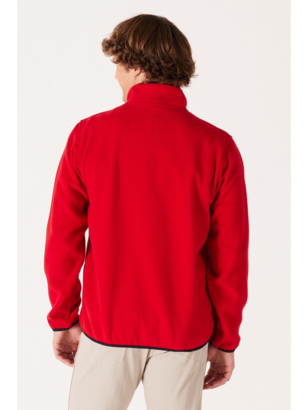 Kırmızı Regular Fit Normal Kesim Polar-4