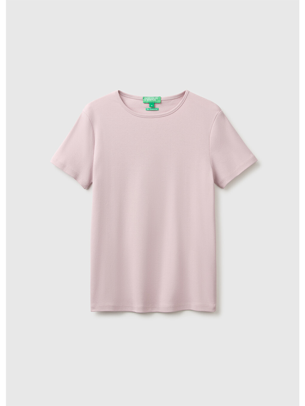 Kadın Lila %100 Pamuk Bisiklet Yaka T-shirt