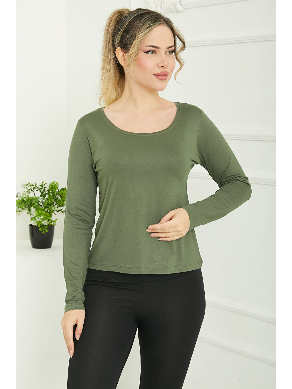 Kare Yaka Viskon Badi Haki - 26824-4