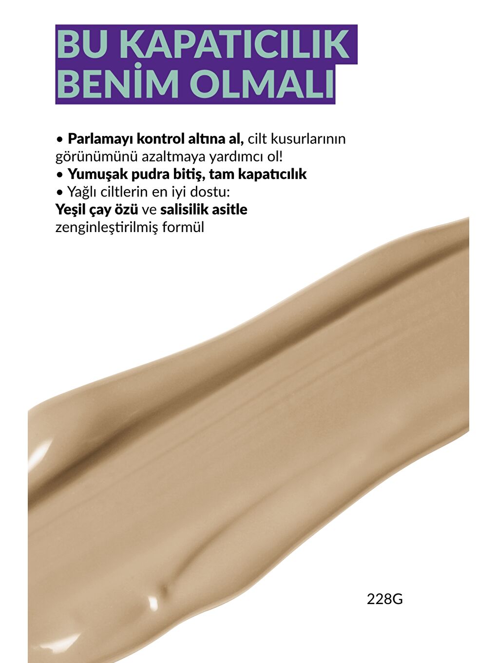 Color Trend Mat Fondöten 228G Nude-2