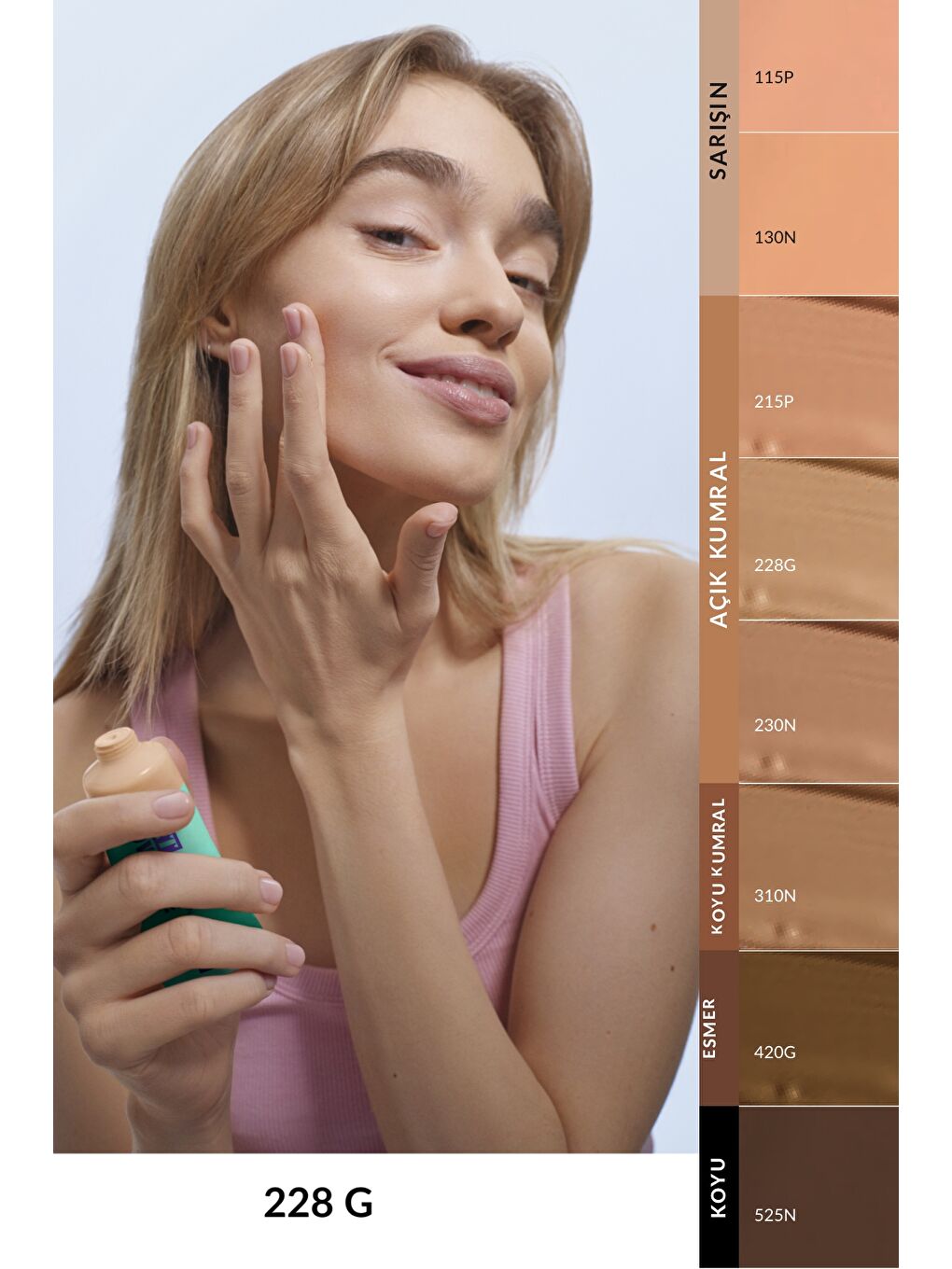 Color Trend Mat Fondöten 228G Nude-3