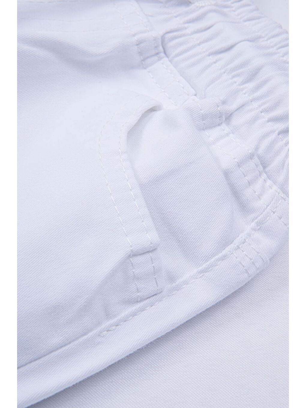 Beyaz Milli Bayramlara Özel Pantolon Lastikli Bağcıklı-2