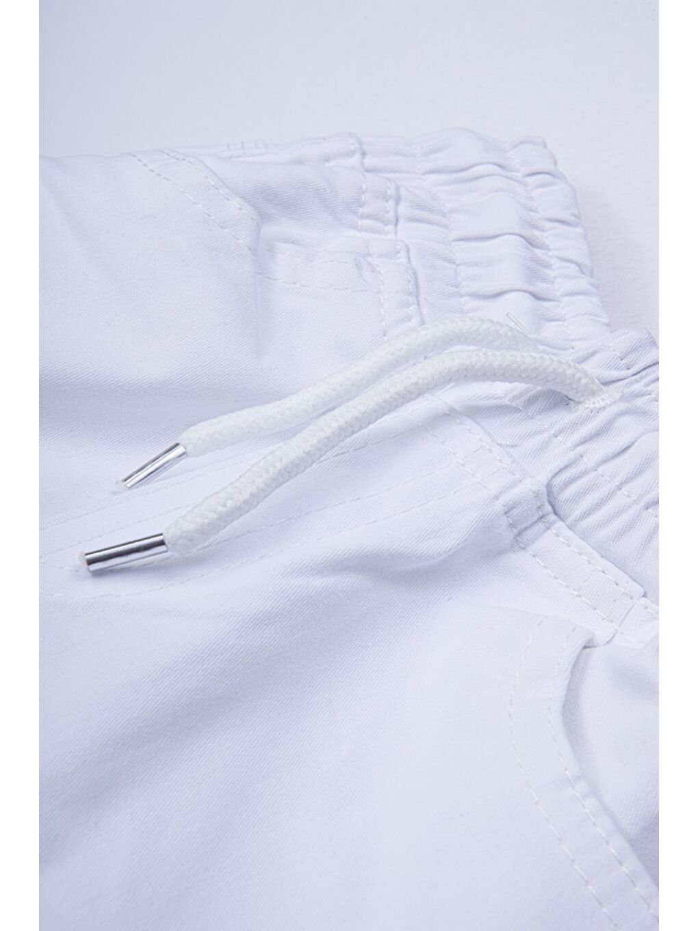 Beyaz Milli Bayramlara Özel Pantolon Lastikli Bağcıklı-3