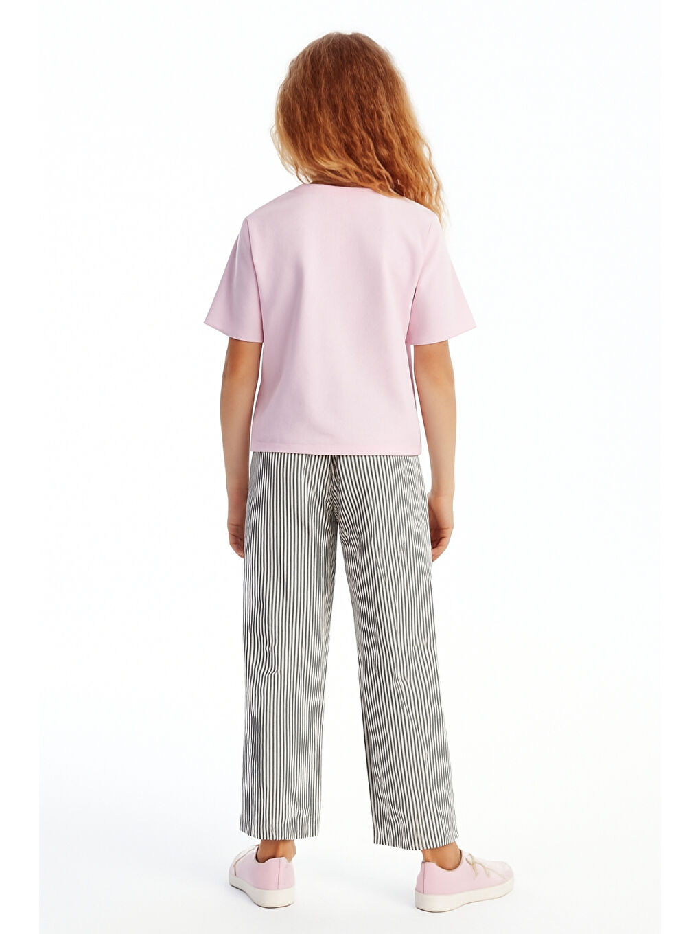 Gri Kız Çocuk Basic Waffle Kumaş Suyolu Mevsimlik Tek Alt Ak2515-1-2