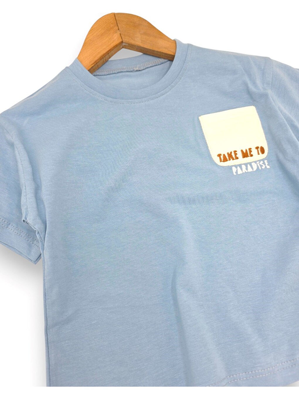 Mavi Erkek Çocuk Yazlık Şort T-shirt Özel Takım-4