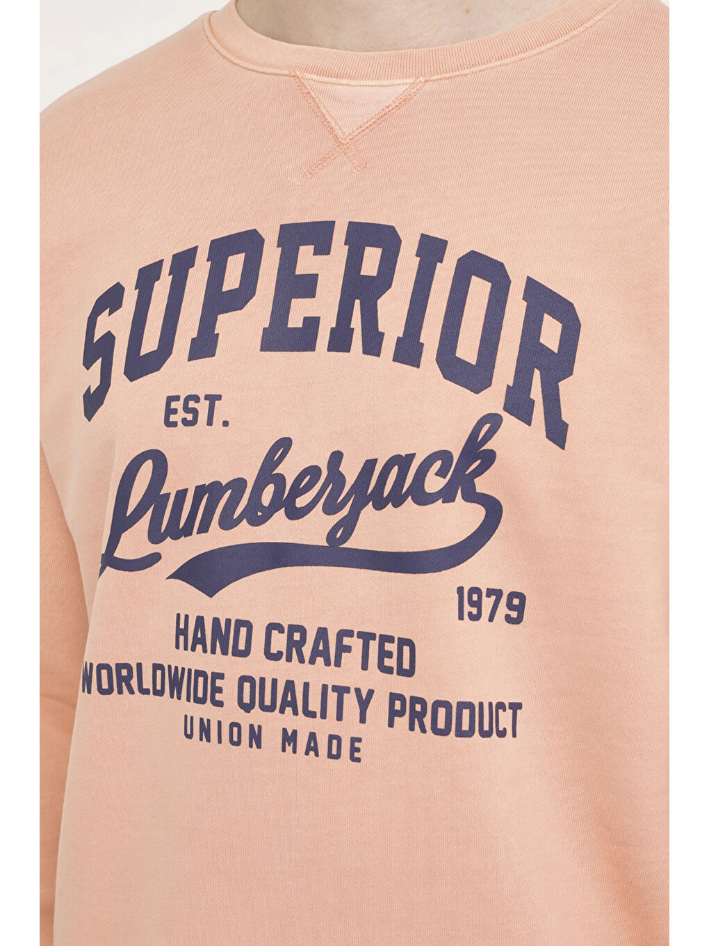 Lumberjack Pembe ML HECTOR 16URB1044 4FX Somon Erkek Sweatshirt - 3