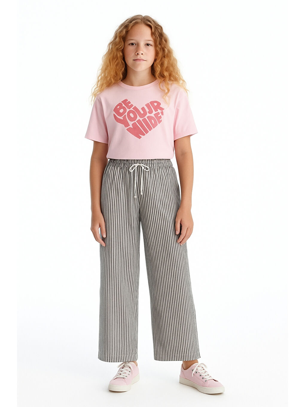 Siyah Kız Çocuk Basic Waffle Kumaş Suyolu Mevsimlik Tek Alt Ak2515-1-1