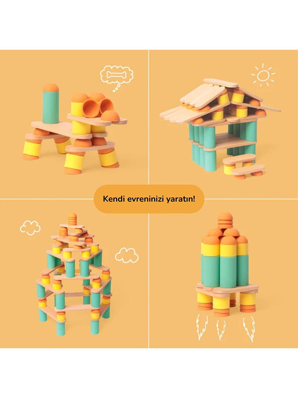 Stix Yapı ve Denge Oyunu 60 Parça-3