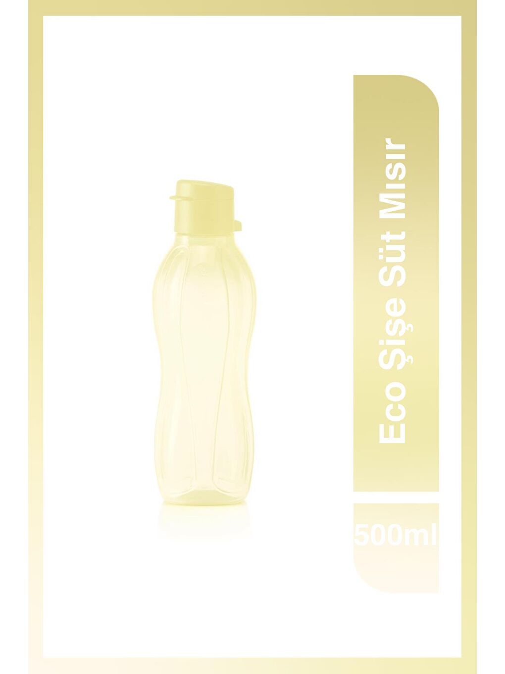 Eco Şişe Suluk & Matara Kolay Kapak Süt Mısır 500 ml
