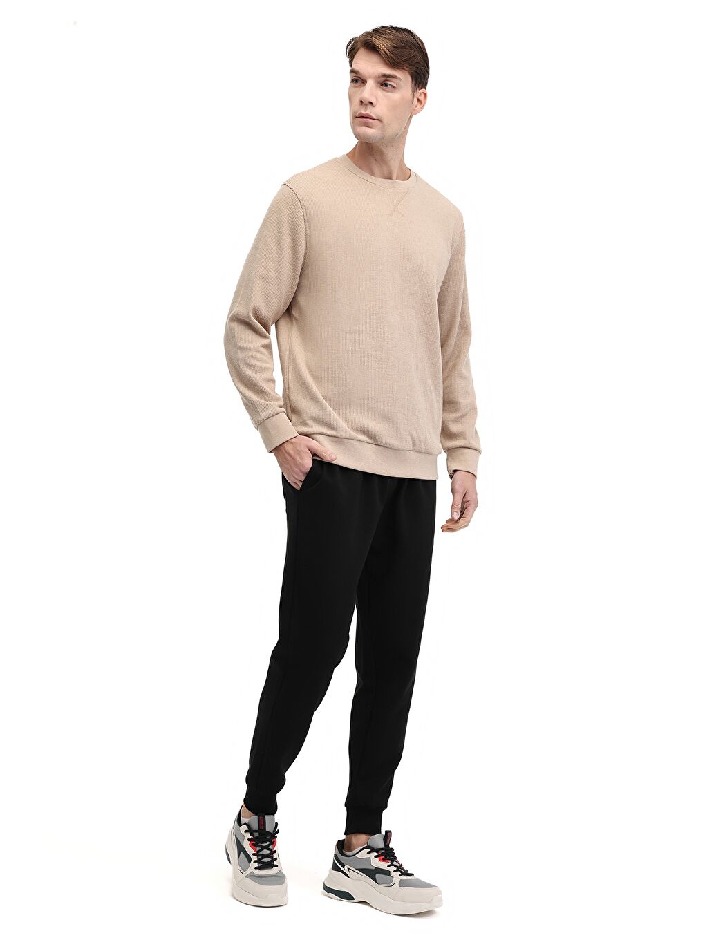 MB REVES 22LJK-586062 5PR Siyah Erkek Eşofman Altı-2