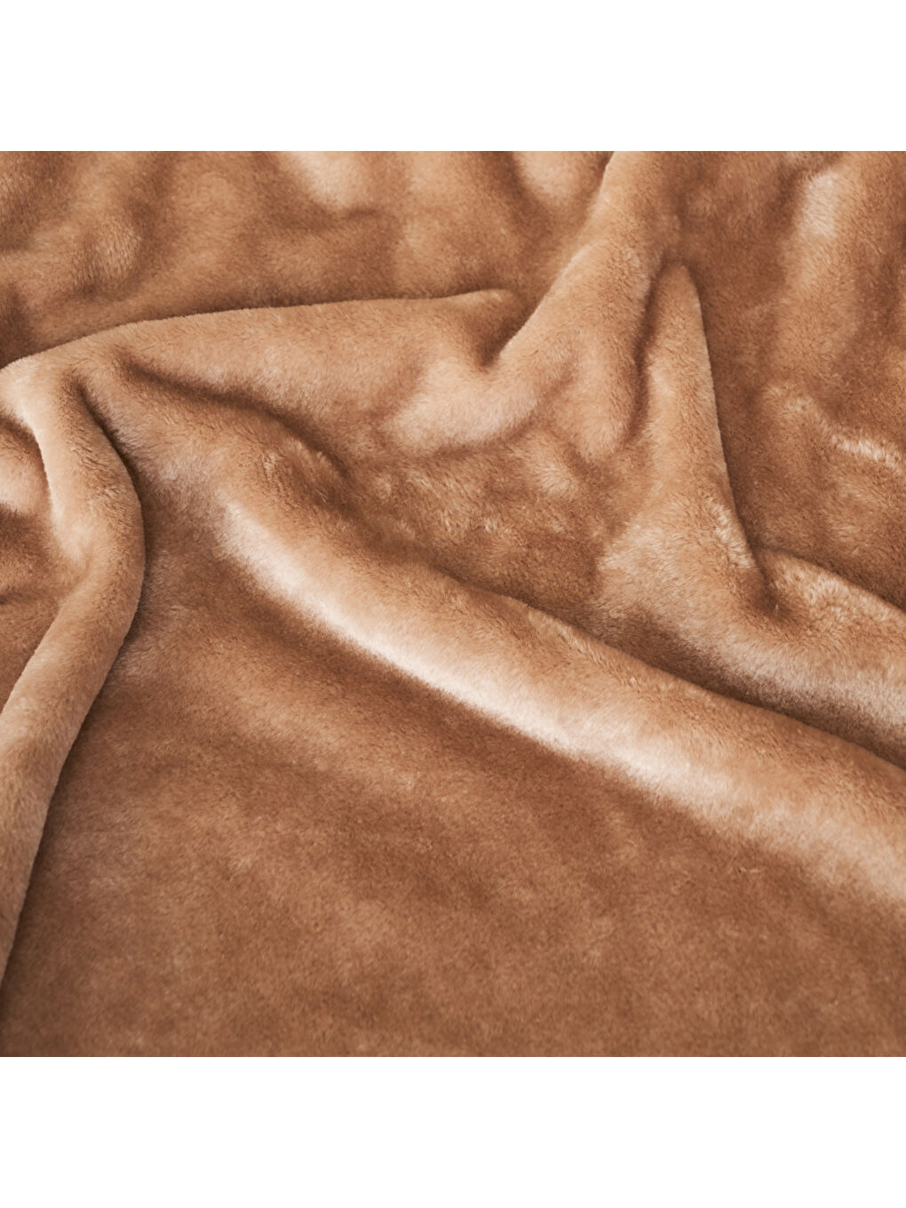 Shelly Wellsoft Çift Kişilik Battaniye Bej (200x220 cm)-1