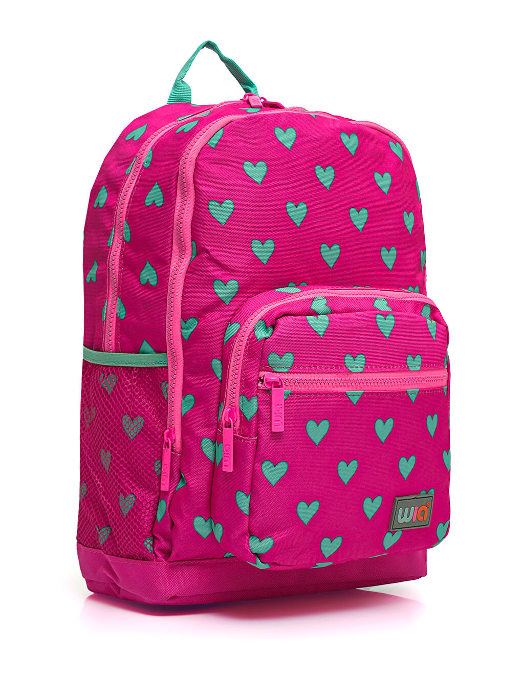 Kids Kalp Desenli 4 Bölmeli Okul Çanta Seti-2