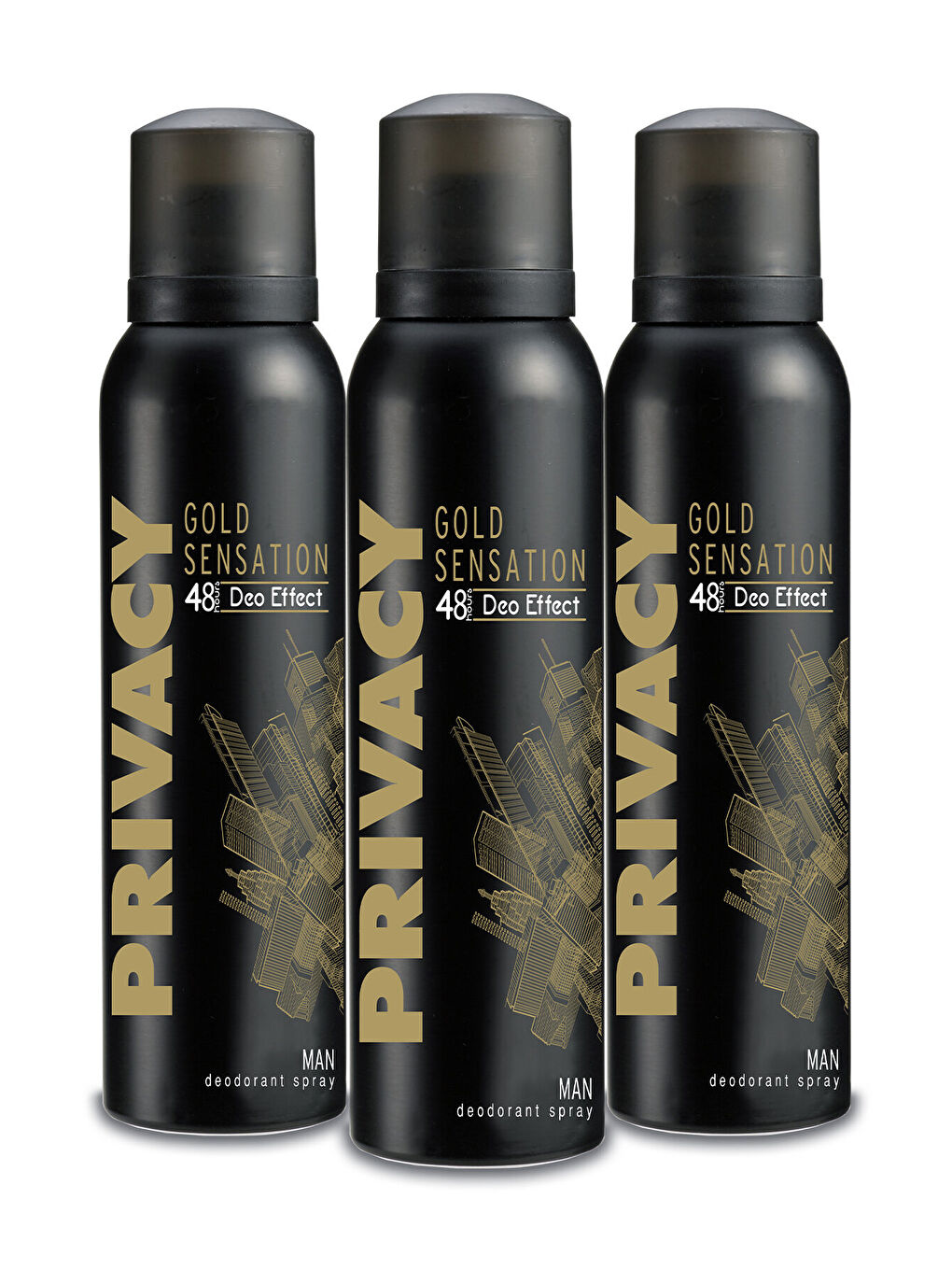 Privacy Beyaz Gold Men Deodorant 3x150ml