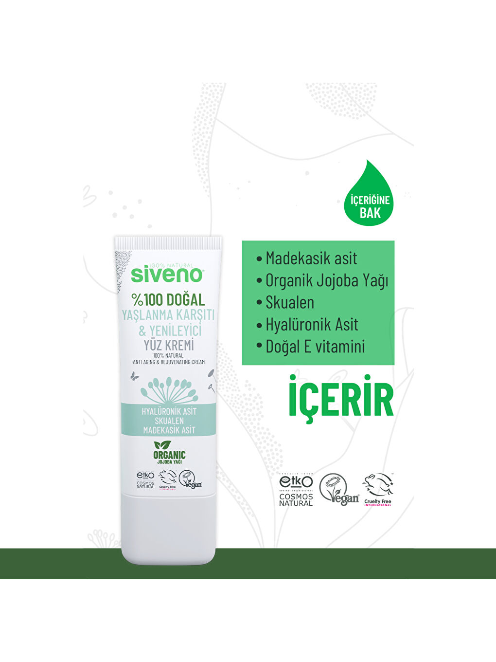 %100 Doğal Yüz Kremi Yaşlanma Karşıtı Hyaluronik Asit Aydınlatıcı Yenileyici Canlandırıcı 30 ml-3