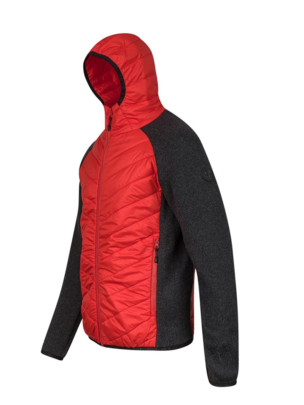 Lucas Erkek Kapüşonlu Tam Fermuarlı Sweat Kırmızı-1