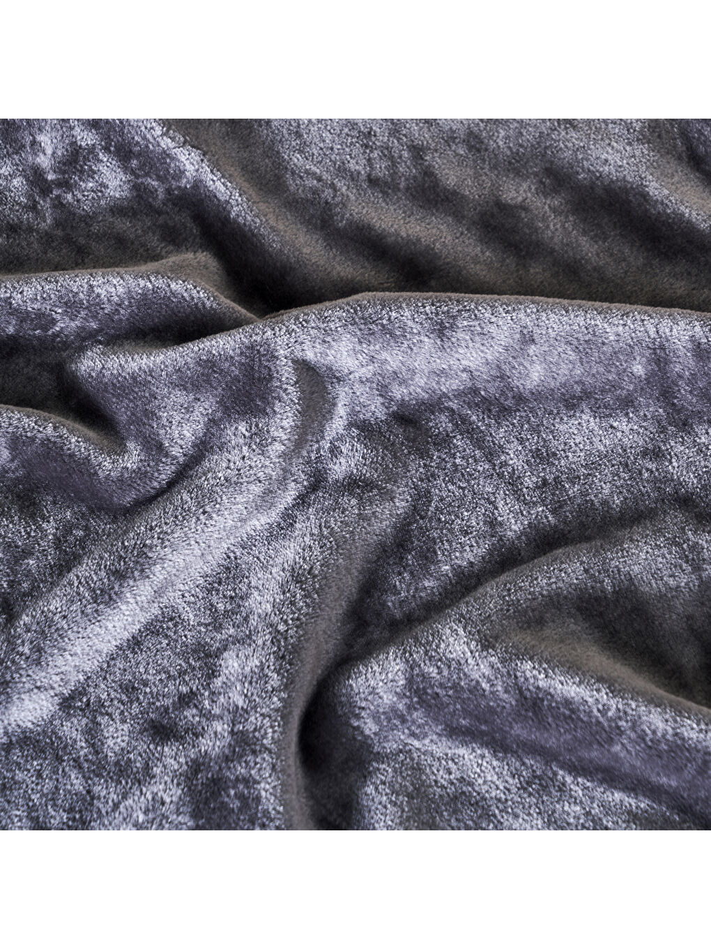 Shelly Wellsoft Çift Kişilik Battaniye Antrasit (200x220 cm)-1