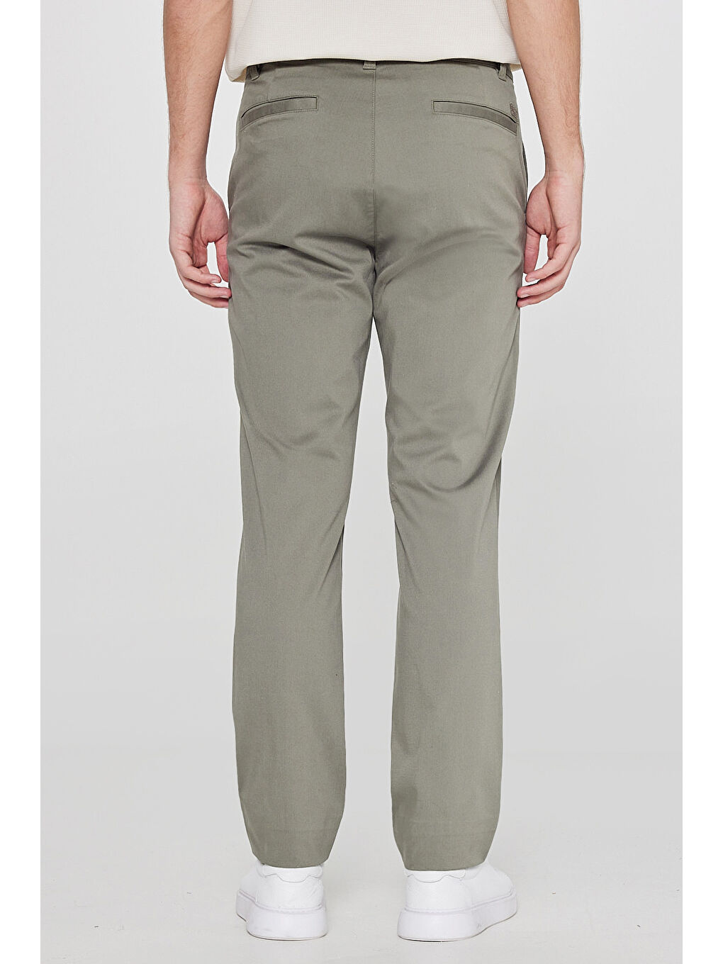 Haki Erkek Kanvas Pantolon-3