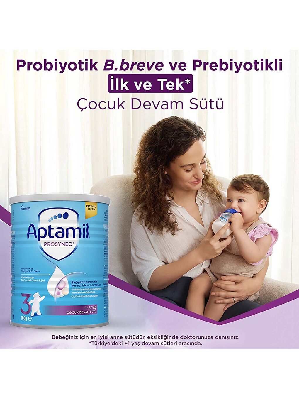 Prosyneo 3 Prebiyotikli Probiyotikli Devam Sütü 400 Gr x 3 Adet 1200 Gr-4