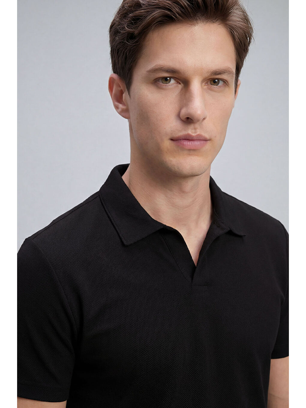 Rahat Form Polo Yaka 2li Paket Siyah Erkek T-Shirt - 88496-2