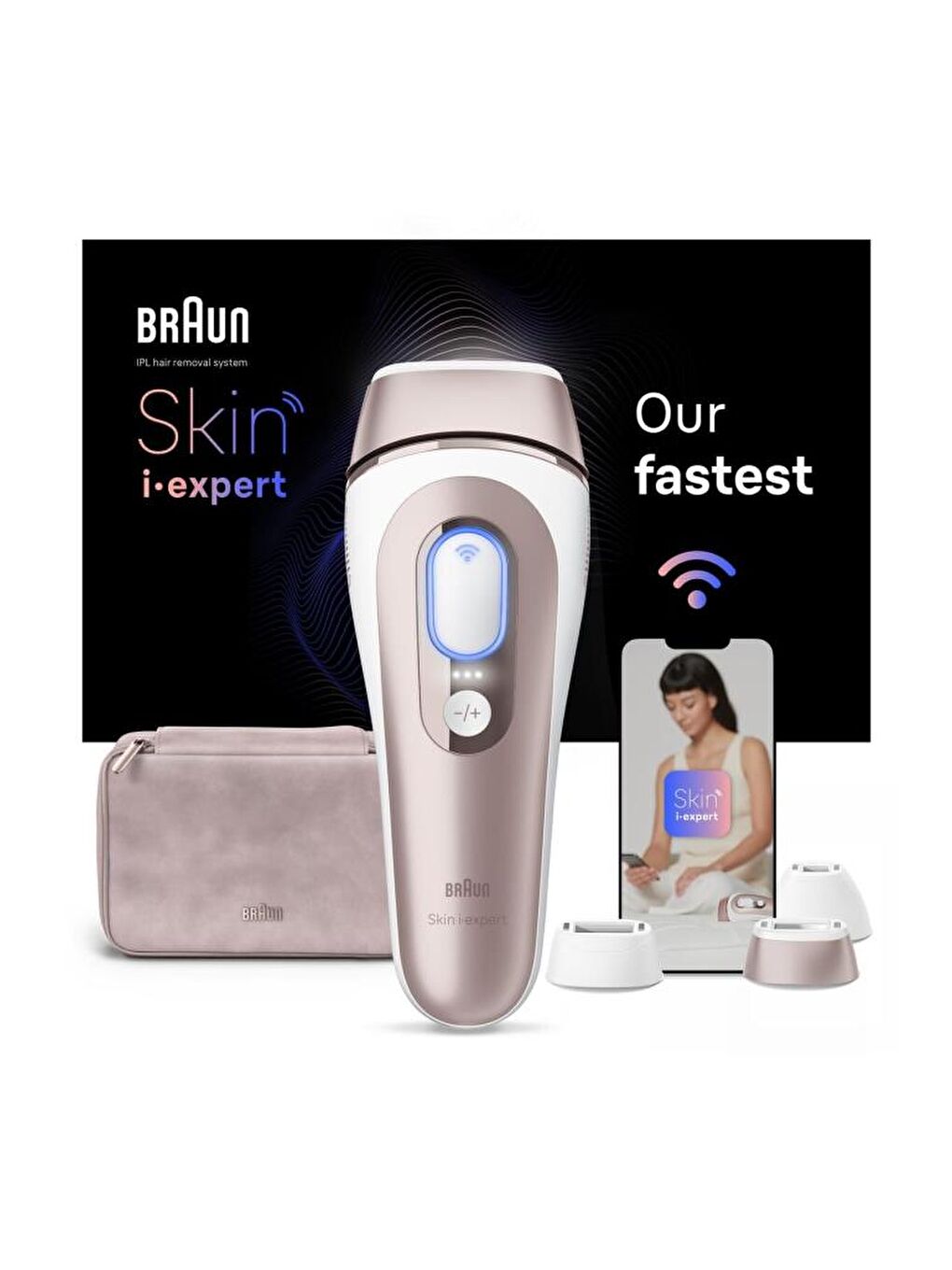 Braun- IPL Skin i·expert, Evde Tüy Alma, Ücretsiz Uygulama, Çanta, Gillette Venus, 3 Başlık, PL7253