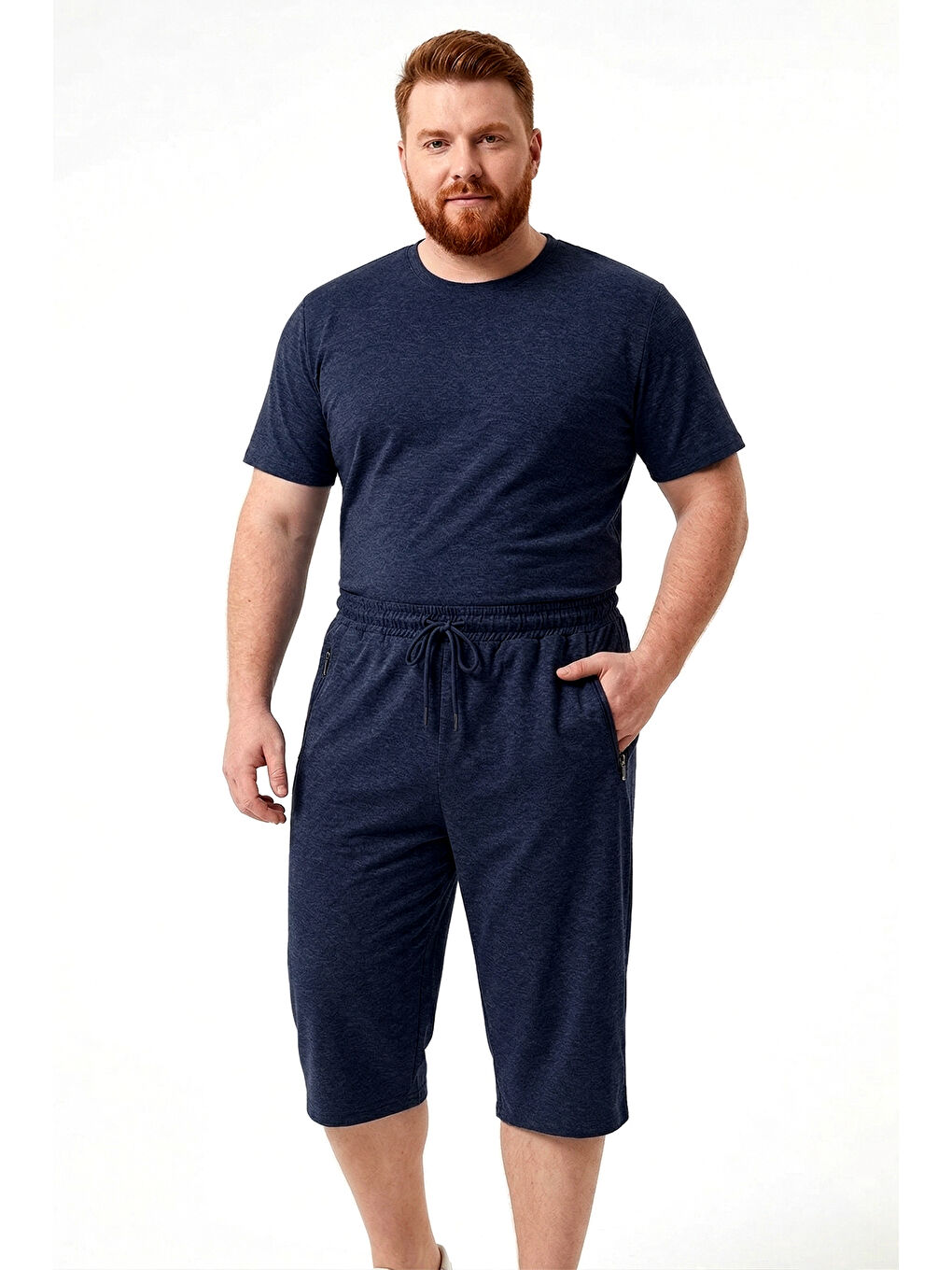 Erkek Şort Kapri 5060 Lacivert-1