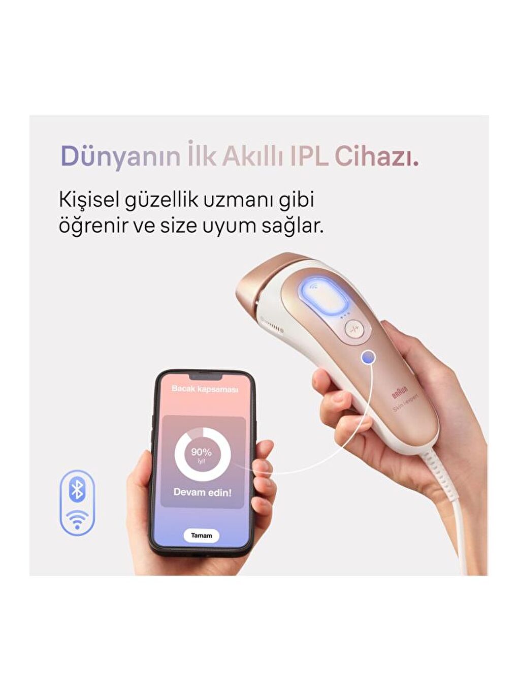 Braun- IPL Skin i·expert, Evde Tüy Alma, Ücretsiz Uygulama, Çanta, Gillette Venus, 3 Başlık, PL7253-1