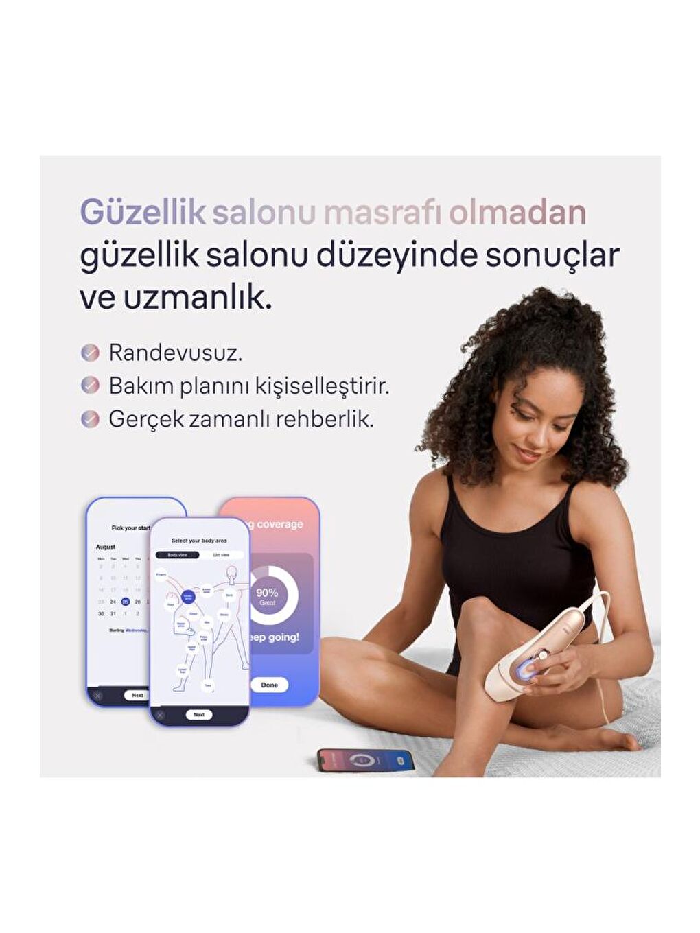 Braun- IPL Skin i·expert, Evde Tüy Alma, Ücretsiz Uygulama, Çanta, Gillette Venus, 3 Başlık, PL7253-4