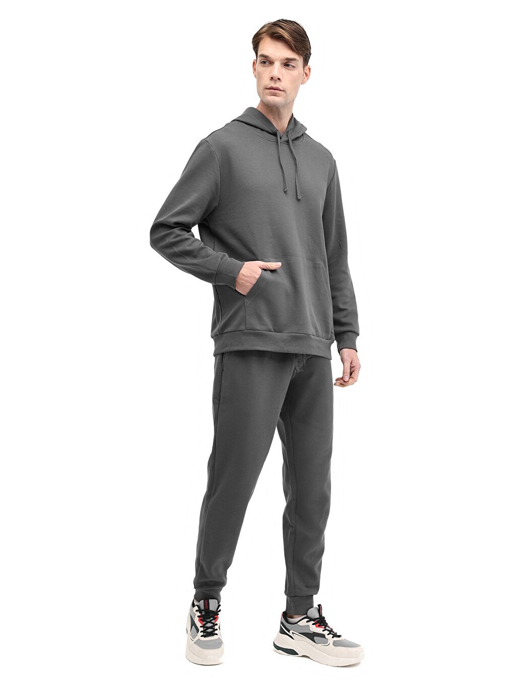 MB REVES 17LJK-575961 5PR Gri Erkek Sweatshirt-2