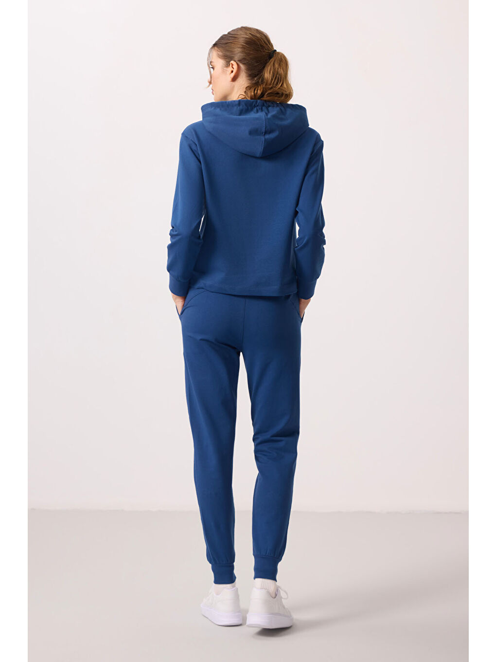 Mavi Parlament Kapüşonlu Oversize Kadın Eşofman Takım   95336-9