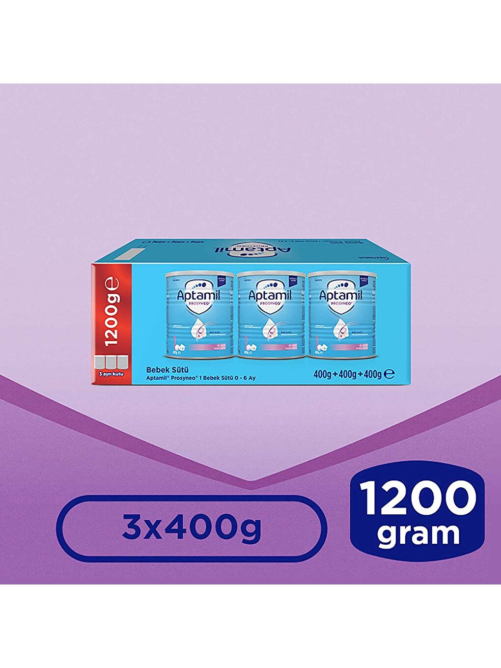 Prosyneo 1 Bebek Sütü 400 Gr x 3 Adet 1200 Gr