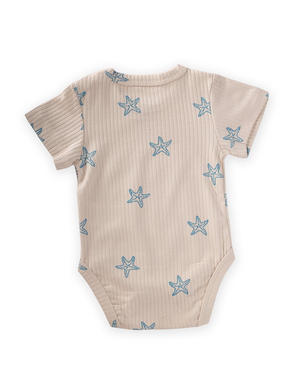 Ekru Zıbın 0-3 Yaş Deniz Yıldızı Desen-1