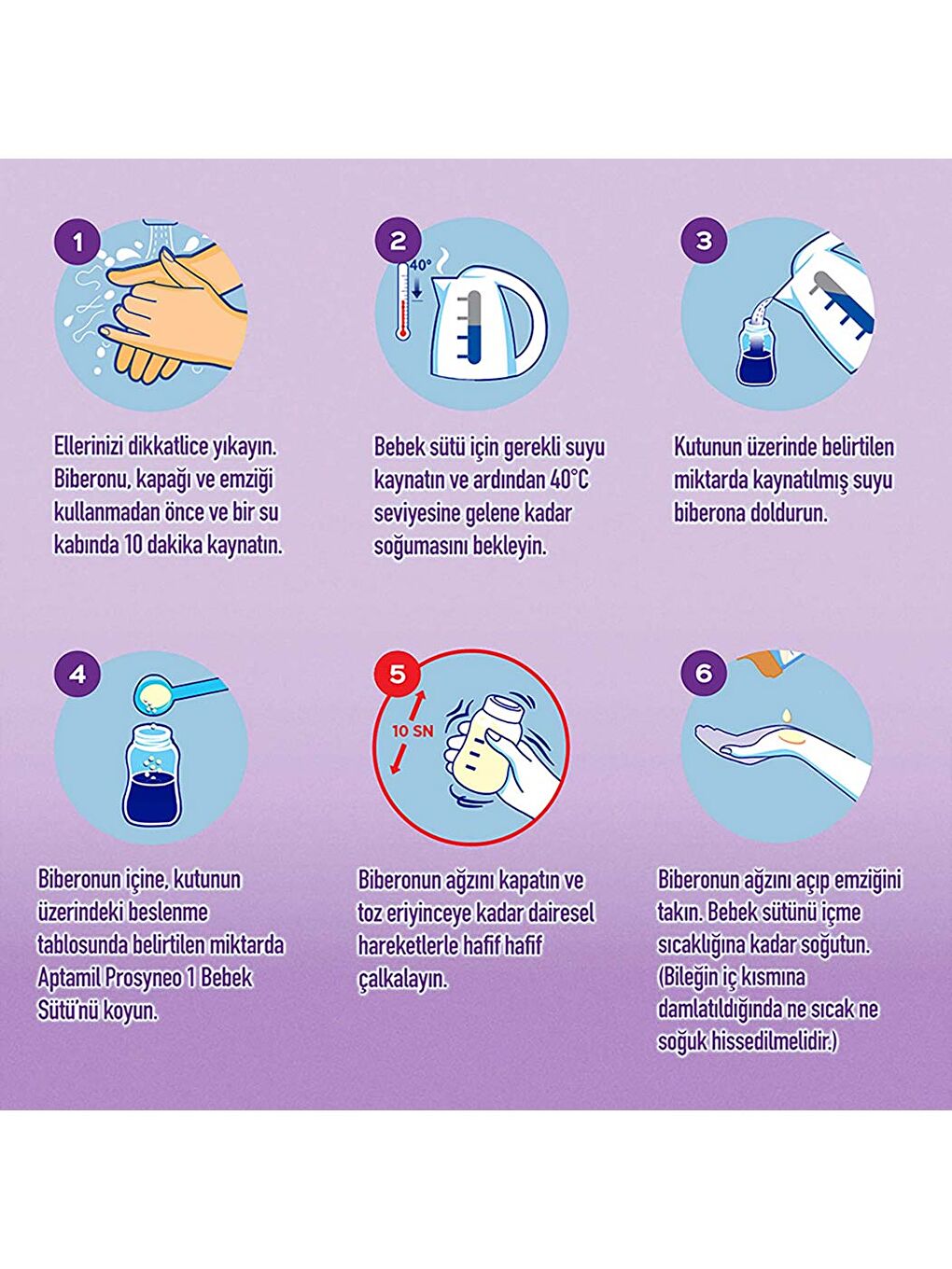 Prosyneo 1 Bebek Sütü 400 Gr x 3 Adet 1200 Gr-4