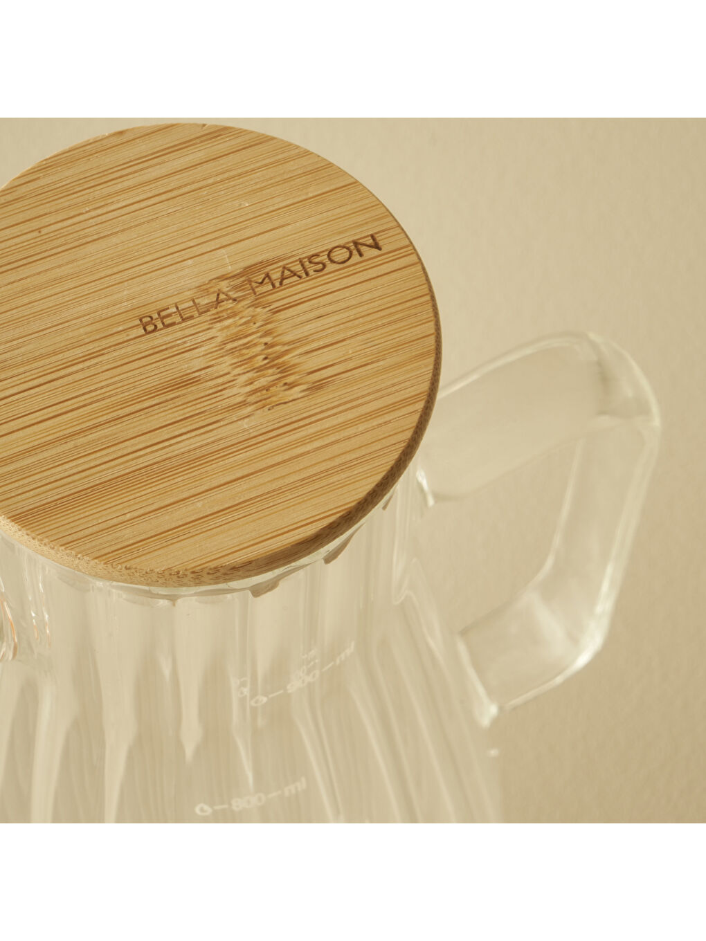 Bej Alice Bambu Kapaklı Yağlık Naturel (1000 cc)-3