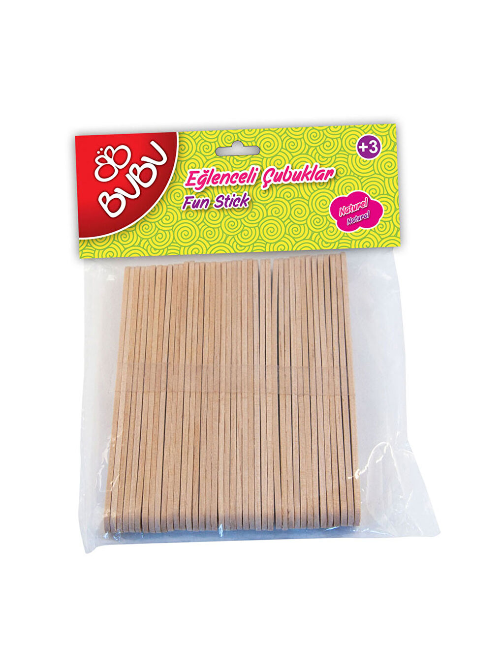 Bu-Bu Eğlenceli Çubuklar Naturel 11.5x1cm 40 Parça BUBU-HS0015