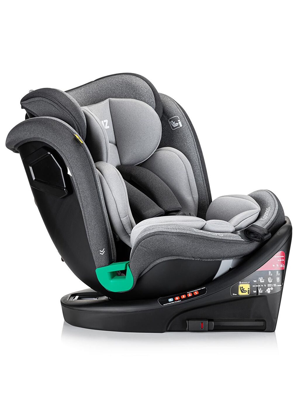 Cosmos I-Size Oto Koltuğu 0-36 Kg 360° - Gri-3