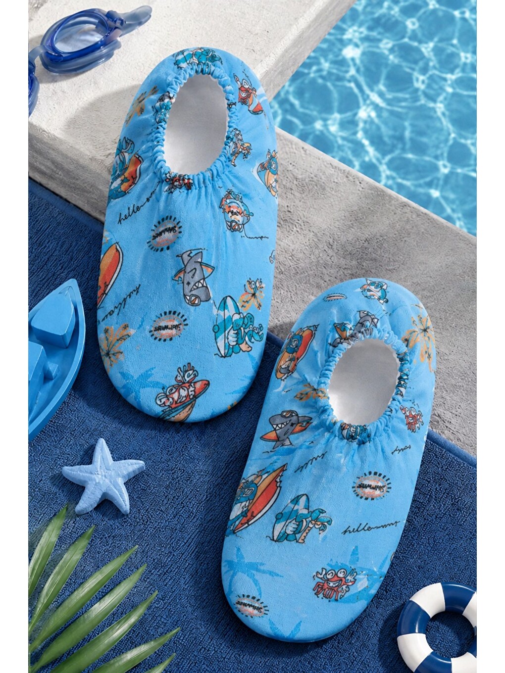 Mavi Surf Shark Bebek - Çocuk Deniz Ayakkabısı-2