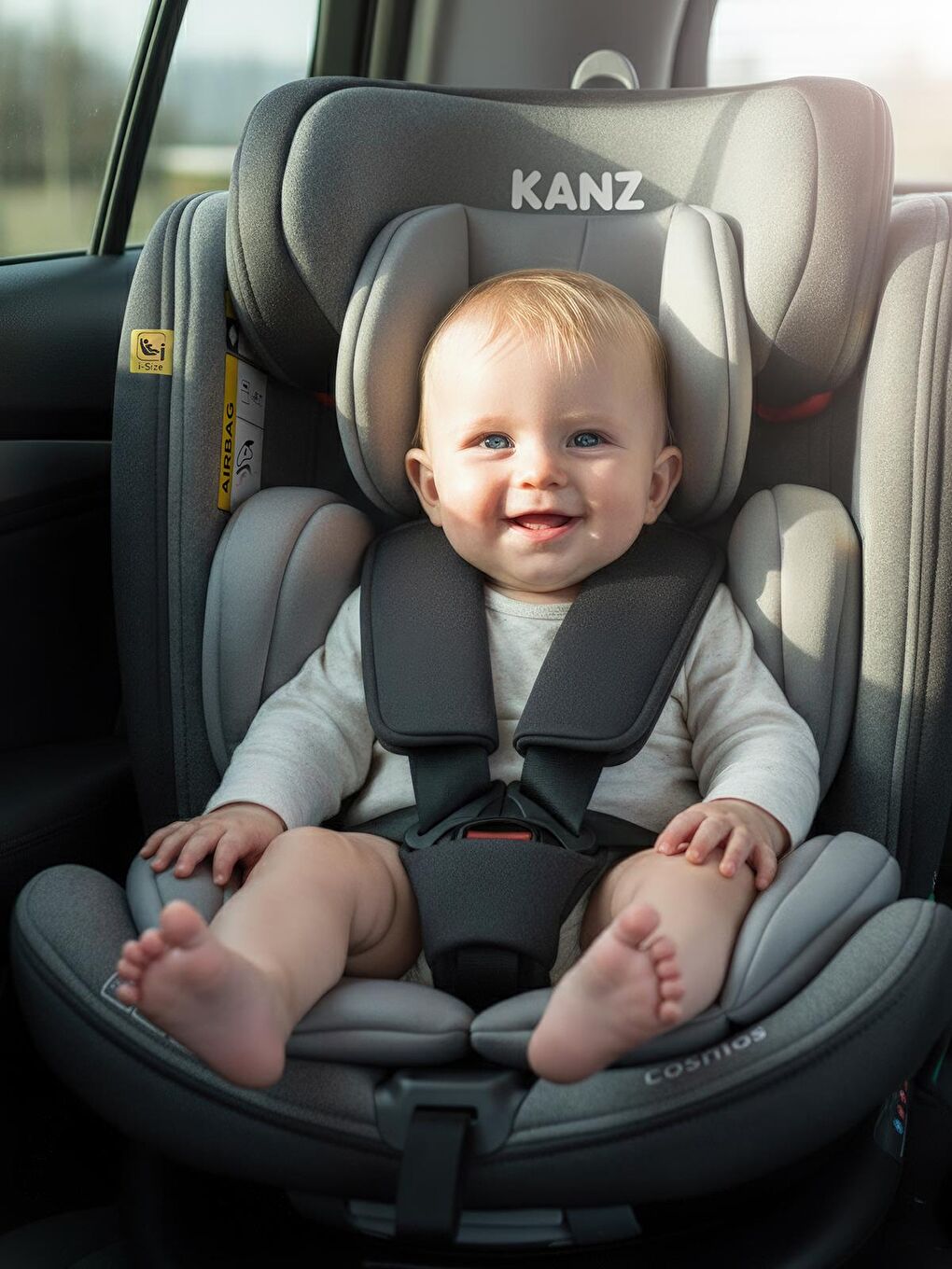 Cosmos I-Size Oto Koltuğu 0-36 Kg 360° - Gri-11