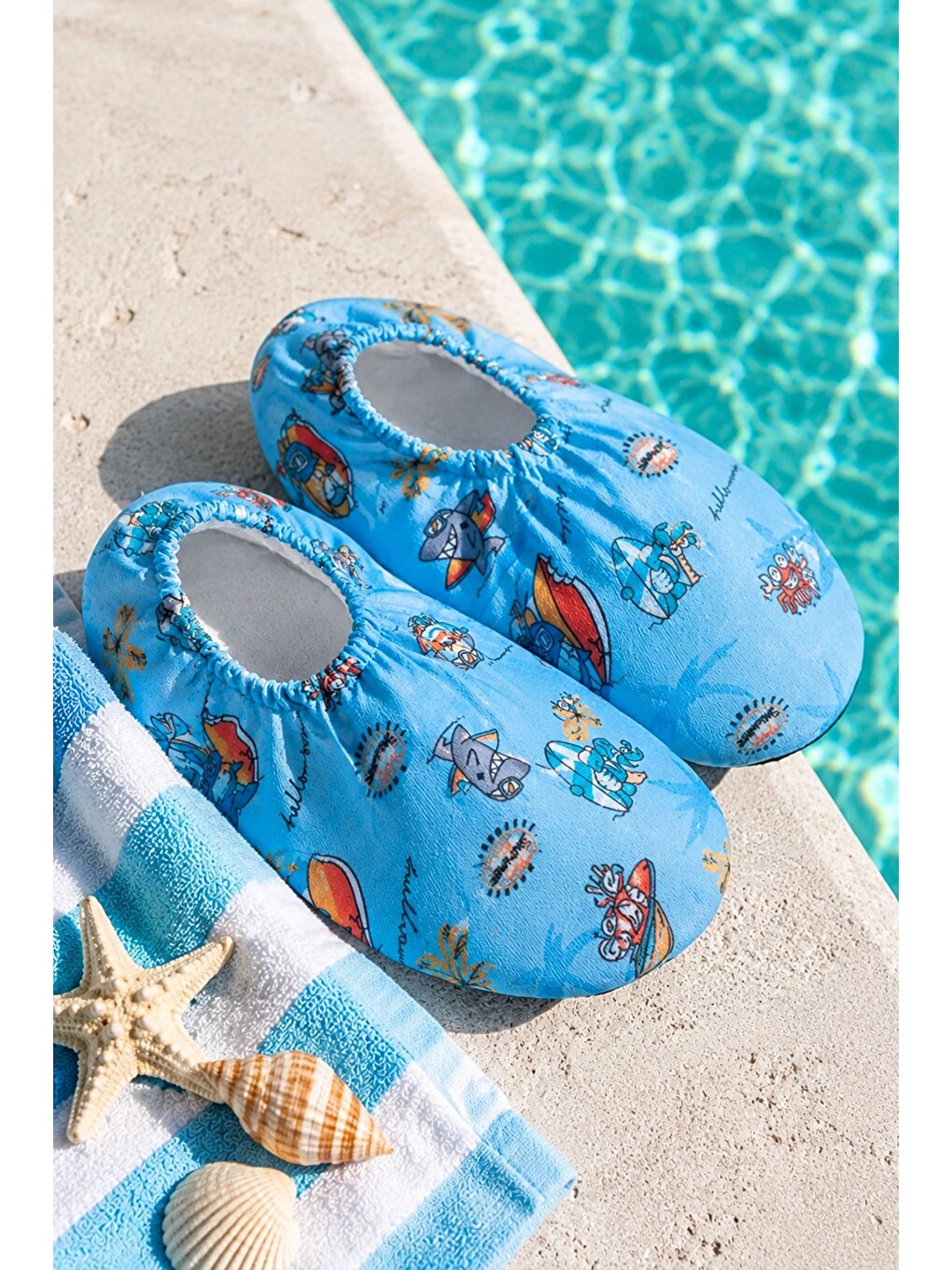 Mavi Surf Shark Bebek - Çocuk Deniz Ayakkabısı-4