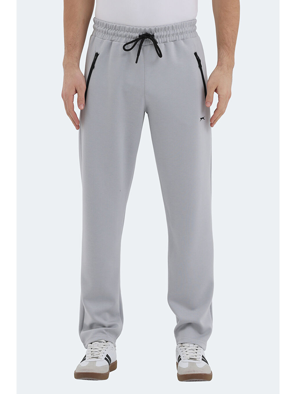 KINGSTOR I Erkek Fermuar Cepli Gri Eşofman Altı-6